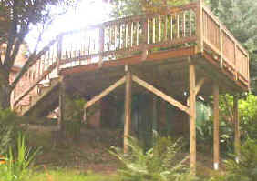 The real value of a deck is perhaps the versatility. Decks can go where no patio ever could!